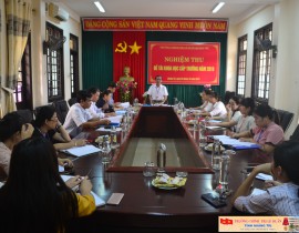 Trường Chính trị Lê Duẩn tổ chức nghiệm thu đề tài khoa học cấp trường năm 2019
